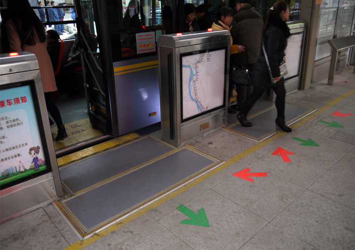宜昌市首推充满前景的BRT新式登乘技术